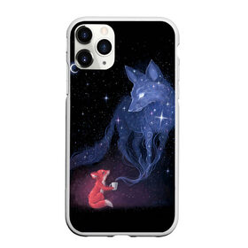 Чехол для iPhone 11 Pro матовый с принтом Лиса и ее дух в Тюмени, Силикон |  | Тематика изображения на принте: fox | moon | stars | дух | звезды | лес | леса | лиса | лиса и лес | лисичка | лисичка в лесу | лисички в космосе | лисы | луна | небо | ночное небо | с лисами | темнота