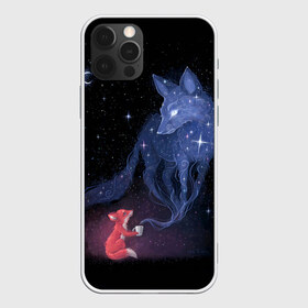Чехол для iPhone 12 Pro Max с принтом Лиса и ее дух в Тюмени, Силикон |  | Тематика изображения на принте: fox | moon | stars | дух | звезды | лес | леса | лиса | лиса и лес | лисичка | лисичка в лесу | лисички в космосе | лисы | луна | небо | ночное небо | с лисами | темнота