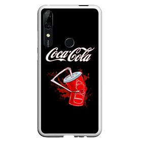 Чехол для Honor P Smart Z с принтом Coca Cola в Тюмени, Силикон | Область печати: задняя сторона чехла, без боковых панелей | coca cola | газировка | кола | лето | лимонад | свежесть | стакан