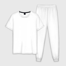 Мужская пижама хлопок с принтом Smile в Тюмени, 100% хлопок | брюки и футболка прямого кроя, без карманов, на брюках мягкая резинка на поясе и по низу штанин
 | 2020 | абстракция | граффити | стиль | тренд | уличный стиль | урбан