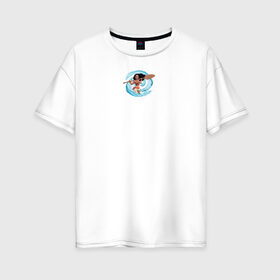 Женская футболка хлопок Oversize с принтом MOANA в Тюмени, 100% хлопок | свободный крой, круглый ворот, спущенный рукав, длина до линии бедер
 | moana | vdzajul