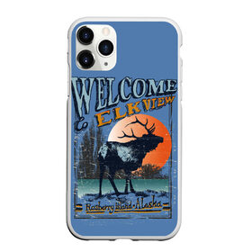 Чехол для iPhone 11 Pro Max матовый с принтом Аляска в Тюмени, Силикон |  | Тематика изображения на принте: аляска | дикая природа | дикие животные. | звери | олени | природа | рога