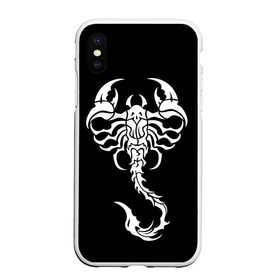 Чехол для iPhone XS Max матовый с принтом Скорпион в Тюмени, Силикон | Область печати: задняя сторона чехла, без боковых панелей | знак зодиака | природа. | ракообразные | скорпион | ядовитые существа