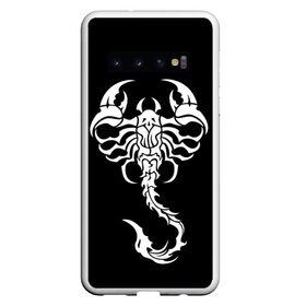 Чехол для Samsung Galaxy S10 с принтом Скорпион в Тюмени, Силикон | Область печати: задняя сторона чехла, без боковых панелей | знак зодиака | природа. | ракообразные | скорпион | ядовитые существа
