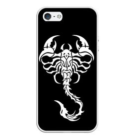 Чехол для iPhone 5/5S матовый с принтом Скорпион в Тюмени, Силикон | Область печати: задняя сторона чехла, без боковых панелей | знак зодиака | природа. | ракообразные | скорпион | ядовитые существа
