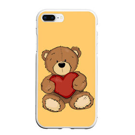 Чехол для iPhone 7Plus/8 Plus матовый с принтом Мишка Тедди в Тюмени, Силикон | Область печати: задняя сторона чехла, без боковых панелей | игрушка | игрушки | медведь | миша | мишкатедди | мягкаяигрушка | тедди