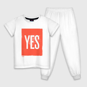 Детская пижама хлопок с принтом Yes-No в Тюмени, 100% хлопок |  брюки и футболка прямого кроя, без карманов, на брюках мягкая резинка на поясе и по низу штанин
 | no | yes | да | надпись | нет | со звездочкой