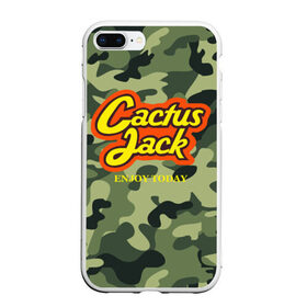 Чехол для iPhone 7Plus/8 Plus матовый с принтом Cactus Jack в Тюмени, Силикон | Область печати: задняя сторона чехла, без боковых панелей | reeses puffs | travis scott | джэк | кактус | трэвис скотт
