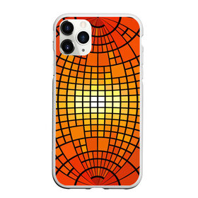 Чехол для iPhone 11 Pro Max матовый с принтом Сфера в Тюмени, Силикон |  | Тематика изображения на принте: квадраты | красный | оранжевый | текстура | шар