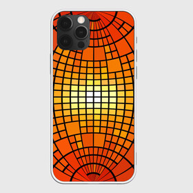 Чехол для iPhone 12 Pro Max с принтом Сфера в Тюмени, Силикон |  | Тематика изображения на принте: квадраты | красный | оранжевый | текстура | шар