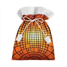 Подарочный 3D мешок с принтом Сфера в Тюмени, 100% полиэстер | Размер: 29*39 см | квадраты | красный | оранжевый | текстура | шар