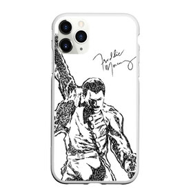 Чехол для iPhone 11 Pro матовый с принтом Freddie Mercury в Тюмени, Силикон |  | Тематика изображения на принте: freddie mercury | queen | автограф | квин | фредди меркьюри