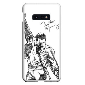 Чехол для Samsung S10E с принтом Freddie Mercury в Тюмени, Силикон | Область печати: задняя сторона чехла, без боковых панелей | Тематика изображения на принте: freddie mercury | queen | автограф | квин | фредди меркьюри