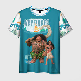 Мужская футболка 3D+ с принтом Wayfinder в Тюмени, 100% микрофибра | круглый вырез горловины, длина до линии бедер | maui | moana | vdzajul | мауи | моана