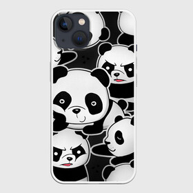 Чехол для iPhone 13 с принтом Смешные панды в Тюмени,  |  | животные | медведи | мишки | мультяшки | смешные панды
