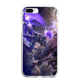 Чехол для iPhone 7Plus/8 Plus матовый с принтом Darksiders в Тюмени, Силикон | Область печати: задняя сторона чехла, без боковых панелей | darksiders 2 | апокалипсиса | всадника | игра | слешер