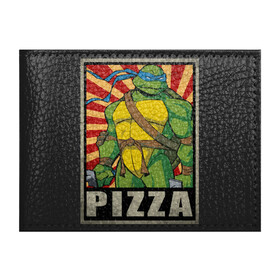 Обложка для студенческого билета с принтом Pizza Turtles в Тюмени, натуральная кожа | Размер: 11*8 см; Печать на всей внешней стороне | donatello | leonardo | michelangelo | ninja | raphael | turtles | воин | донателло | животные | карате | комикс | комиксы | крэнг | леонардо | микеланджело | мультфильм | мутант | мутанты | ниндзя | пицца | рафаэль | сплинтер