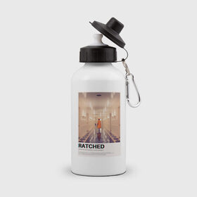 Бутылка спортивная с принтом Ratched в Тюмени, металл | емкость — 500 мл, в комплекте две пластиковые крышки и карабин для крепления | Тематика изображения на принте: 