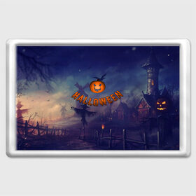 Магнит 45*70 с принтом Halloween Pumpkin в Тюмени, Пластик | Размер: 78*52 мм; Размер печати: 70*45 | halloween | halloween  pumpkin | pumpkin | хэллоуин | хэллоуин тыква