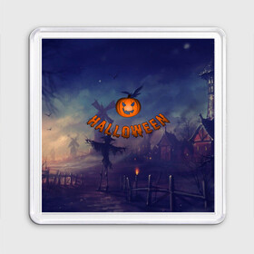 Магнит 55*55 с принтом Halloween  Pumpkin в Тюмени, Пластик | Размер: 65*65 мм; Размер печати: 55*55 мм | halloween | halloween  pumpkin | pumpkin | хэллоуин | хэллоуин тыква