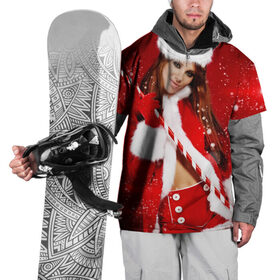 Накидка на куртку 3D с принтом Снегурочка в Тюмени, 100% полиэстер |  | 