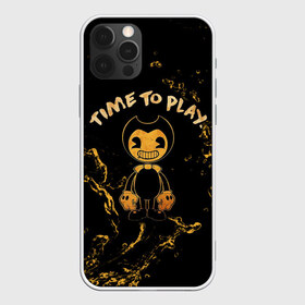 Чехол для iPhone 12 Pro Max с принтом Bendy And The Ink Machine в Тюмени, Силикон |  | Тематика изображения на принте: bendy | bendy and the ink machine | бенди | бени | бенни | бэнди | детская | детям | игра | капли | компьютерная игра | краска | машина | подтеки | ужастик | чернила | чернильная