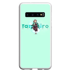 Чехол для Samsung Galaxy S10 с принтом Tanjiro Kamado в Тюмени, Силикон | Область печати: задняя сторона чехла, без боковых панелей | Тематика изображения на принте: kimetsu no yaiba | nezuko | tanjiro kamado | zenitsu agatsuma | камадо | клинок рассекающий демонов | незуко | танджиро камадо