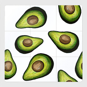 Магнитный плакат 3Х3 с принтом Авокадо в Тюмени, Полимерный материал с магнитным слоем | 9 деталей размером 9*9 см | avocado | fruit | авокадо | овощ | фрукт