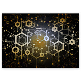 Поздравительная открытка с принтом Blockchain технология в Тюмени, 100% бумага | плотность бумаги 280 г/м2, матовая, на обратной стороне линовка и место для марки
 | blockchain | crypto | блокчейн | крипто | технология