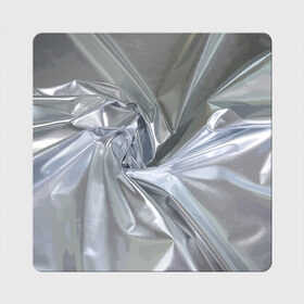 Магнит виниловый Квадрат с принтом Фольга в Тюмени, полимерный материал с магнитным слоем | размер 9*9 см, закругленные углы | fashion | foil | texture | vanguard | авангард | мода | текстура | фольга