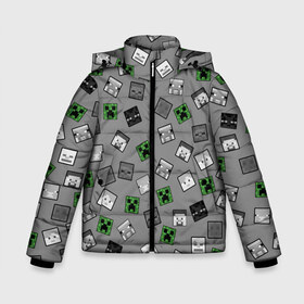 Зимняя куртка для мальчиков 3D с принтом Minecraft в Тюмени, ткань верха — 100% полиэстер; подклад — 100% полиэстер, утеплитель — 100% полиэстер | длина ниже бедра, удлиненная спинка, воротник стойка и отстегивающийся капюшон. Есть боковые карманы с листочкой на кнопках, утяжки по низу изделия и внутренний карман на молнии. 

Предусмотрены светоотражающий принт на спинке, радужный светоотражающий элемент на пуллере молнии и на резинке для утяжки | alex | creeper | minecraft | steve | алекс | блок | вызыватель | зомби | игра | крипер | майнкрафт | победитель | приключения | свинья | стив