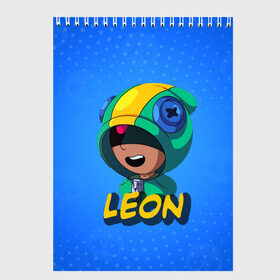 Скетчбук с принтом BRAWL STARS LEON в Тюмени, 100% бумага
 | 48 листов, плотность листов — 100 г/м2, плотность картонной обложки — 250 г/м2. Листы скреплены сверху удобной пружинной спиралью | brawl stars | games | leon | бравл старс | бравл старс амбер | браул старс | игры | легендарный бравлер | леон