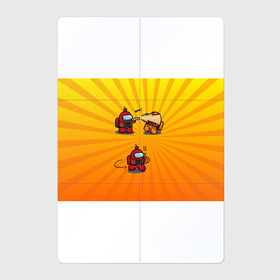 Магнитный плакат 2Х3 с принтом Among Us в Тюмени, Полимерный материал с магнитным слоем | 6 деталей размером 9*9 см | among us | cosmos | game | space | амогас | игра | космос | среди нас