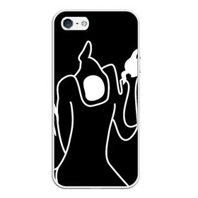 Чехол для iPhone 5/5S матовый с принтом Haunted Family в Тюмени, Силикон | Область печати: задняя сторона чехла, без боковых панелей | Тематика изображения на принте: haunted family | kizaru | rap | кизару | рэп | хип хоп