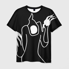 Мужская футболка 3D с принтом Haunted Family в Тюмени, 100% полиэфир | прямой крой, круглый вырез горловины, длина до линии бедер | haunted family | kizaru | rap | кизару | рэп | хип хоп