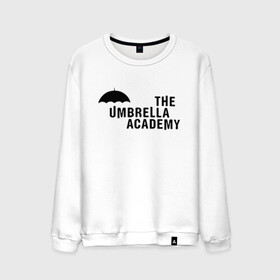 Мужской свитшот хлопок с принтом Umbrella Academy в Тюмени, 100% хлопок |  | netflix | serial | umbrella academy | академия | зонт | зонтик | нетфликс | сериал