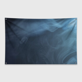 Флаг-баннер с принтом Дымчатый в Тюмени, 100% полиэстер | размер 67 х 109 см, плотность ткани — 95 г/м2; по краям флага есть четыре люверса для крепления | smoke | vape | дым | синий дым | туман