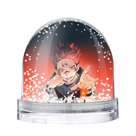Снежный шар с принтом Магическая битва в Тюмени, Пластик | Изображение внутри шара печатается на глянцевой фотобумаге с двух сторон | jujutsu kaisen | аниме | магическая битва | манга