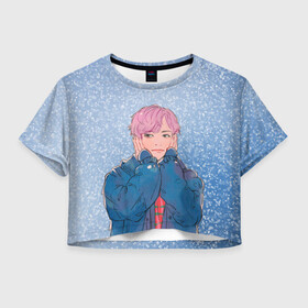 Женская футболка Crop-top 3D с принтом JIMIN SPRING DAY в Тюмени, 100% полиэстер | круглая горловина, длина футболки до линии талии, рукава с отворотами | bt21 | bts | hoseok | jhope | jimin | jin | jungkook | namjoon | rm | taehyung | v | бантан | бт21 | бтс | весна | ви | голубая | джей хоуп | джин | зима | намджун | новый год | рм | снег | снежинки | спринг дэй | тэхен | хосок | чимин | чонгук 