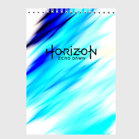 Скетчбук с принтом HORIZON ZERO DAWN (S) в Тюмени, 100% бумага
 | 48 листов, плотность листов — 100 г/м2, плотность картонной обложки — 250 г/м2. Листы скреплены сверху удобной пружинной спиралью | aloy | antasy girl | art | artwork | digital art | fantasy | horizon | horizon: zero dawn | landscape | tallneck | warrior fantasy | weapon | zero dawn