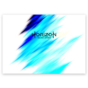 Поздравительная открытка с принтом HORIZON ZERO DAWN (S) в Тюмени, 100% бумага | плотность бумаги 280 г/м2, матовая, на обратной стороне линовка и место для марки
 | aloy | antasy girl | art | artwork | digital art | fantasy | horizon | horizon: zero dawn | landscape | tallneck | warrior fantasy | weapon | zero dawn