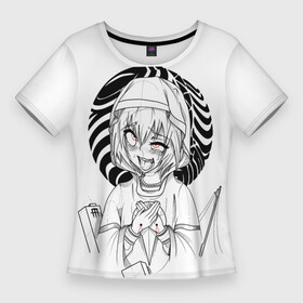 Женская футболка 3D Slim с принтом Ahegao в Тюмени,  |  | ahegao | anime | girl | ohegao | аниме | ахегао | вайфу | девушка | охегао | тян
