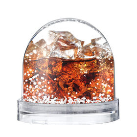 Снежный шар с принтом Кола со льдом в Тюмени, Пластик | Изображение внутри шара печатается на глянцевой фотобумаге с двух сторон | cola | colla | кола | колла | напитки | пузыри
