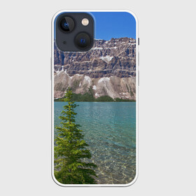Чехол для iPhone 13 mini с принтом Горное озеро в Тюмени,  |  | lake | mountain | гора | горное озеро | ель | озеро