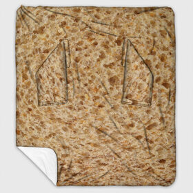 Плед с рукавами с принтом Хлеб в Тюмени, 100% полиэстер | Закругленные углы, все края обработаны. Ткань не мнется и не растягивается. Размер 170*145 | 2020 | 2021 | еда | лаваш | плед | подарок | приколы | текстура | футболка | хлеб
