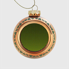 Стеклянный ёлочный шар с принтом Зеленая клетка в Тюмени, Стекло | Диаметр: 80 мм | Тематика изображения на принте: 