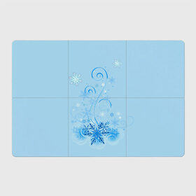 Магнитный плакат 3Х2 с принтом Зимние узоры в Тюмени, Полимерный материал с магнитным слоем | 6 деталей размером 9*9 см | Тематика изображения на принте: зима | зимний узор | снег. | снежинки | узоры