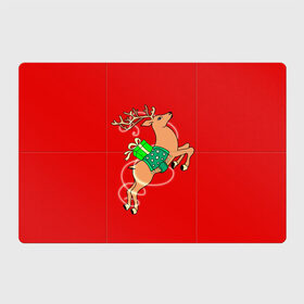 Магнитный плакат 3Х2 с принтом Волшебный олень в Тюмени, Полимерный материал с магнитным слоем | 6 деталей размером 9*9 см | 