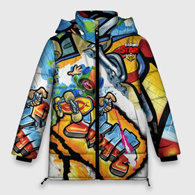 Женская зимняя куртка 3D с принтом Brawl Stars (skateboard) в Тюмени, верх — 100% полиэстер; подкладка — 100% полиэстер; утеплитель — 100% полиэстер | длина ниже бедра, силуэт Оверсайз. Есть воротник-стойка, отстегивающийся капюшон и ветрозащитная планка. 

Боковые карманы с листочкой на кнопках и внутренний карман на молнии | cd project red | cyberpunk 2077 | keanu reeves | samurai | киану ривз | киберпанк 2077 | самураи