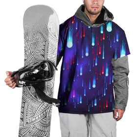 Накидка на куртку 3D с принтом Метеоритный дождь в Тюмени, 100% полиэстер |  | Тематика изображения на принте: 